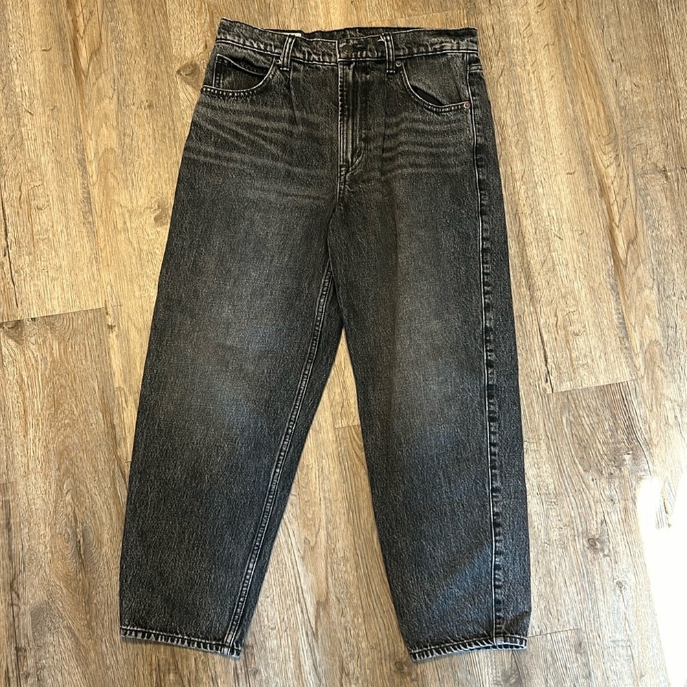 GAP Women's Black Washed Ankle Crop Jeans